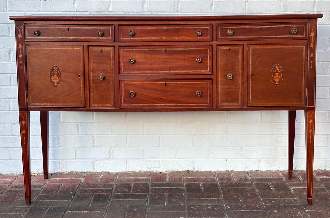 Antique Bench Made Inlaid Sideboard (1 of 15)