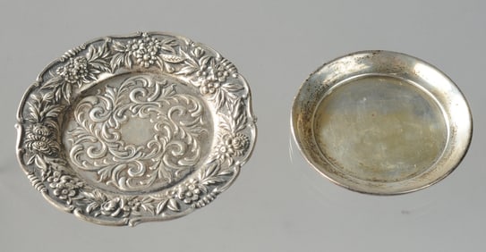 S. Kirk & Son Sterling Silver Butter Pat & Saucer