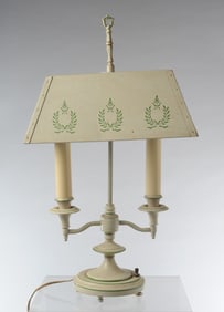 Vintage Tole Bouillotte Lamp