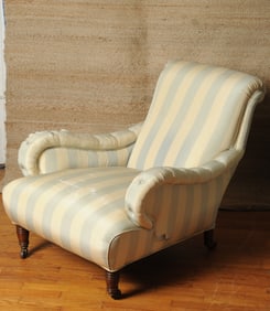 19th C English Bridgewater Style Howard Chair