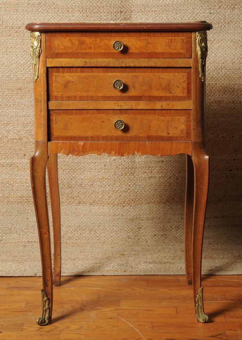 French Louis XV Style Nightstand / Side Table (1 of 4)