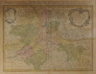 Antique French Framed Map