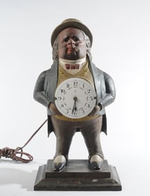 Figural Mantel Clock with Gustav Becker Dial