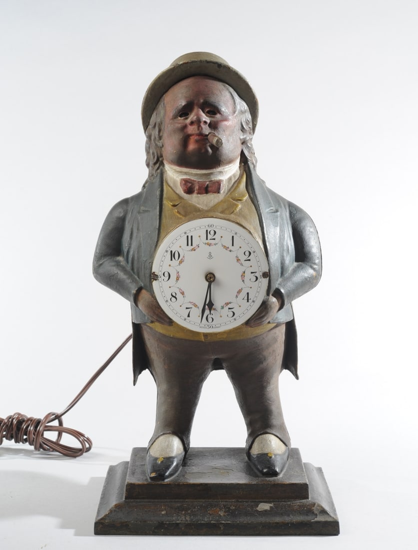 Figural Mantel Clock with Gustav Becker Dial (1 of 7)