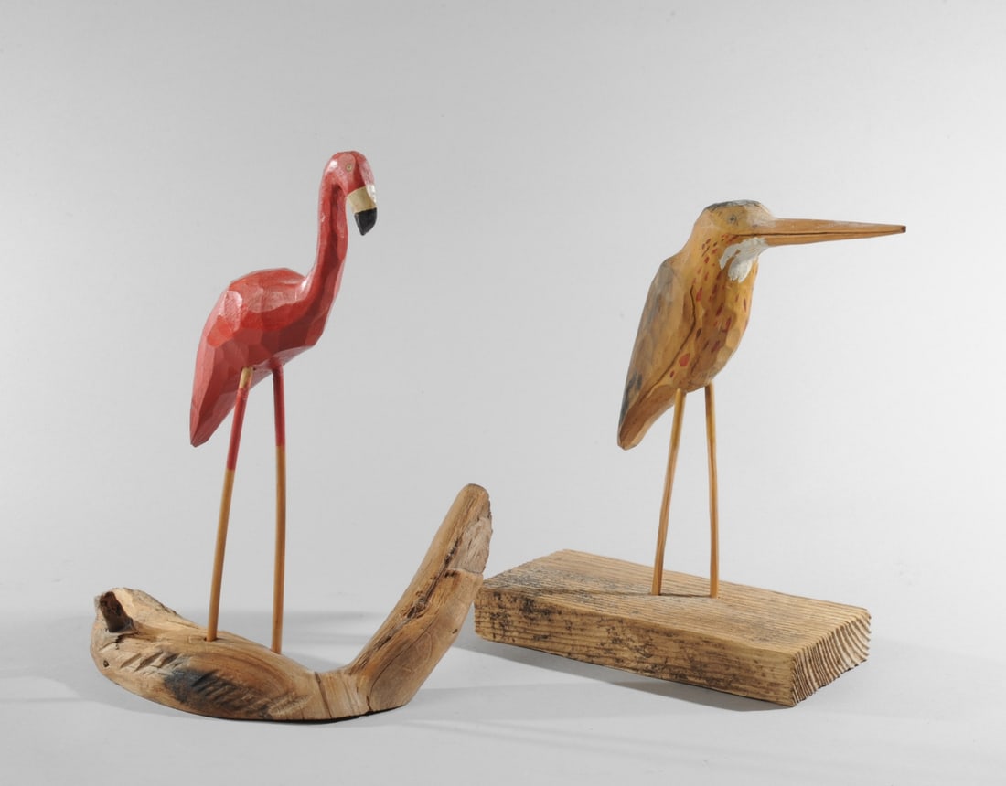 Two Carved Birds Signed Norton (1 of 6)