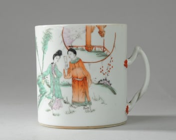 Antique Chinese Famille Rose Tankard