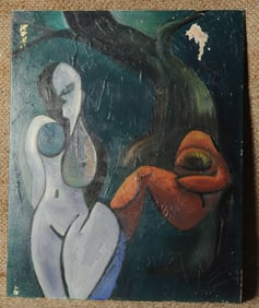 Abstract oil on Board