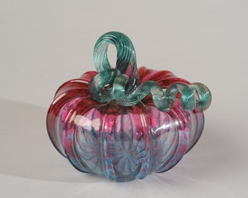 Luke Adams Blown Glass Pumpkin