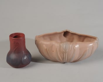 Two Van Briggle Pottery Vessels
