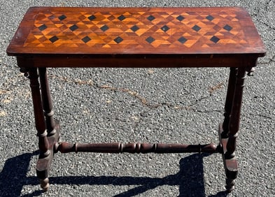Antique Continental Parquetry Table
