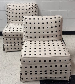 Pair of Modern Slipper Chairs