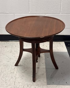Antique Adjustable Mahogany Side Table