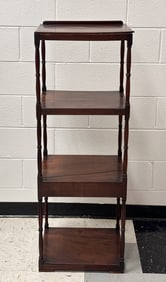 Antique Mahogany Four-Tier Whatnot / Étagère