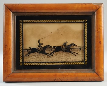 19th C. Reverse Painting on Glass