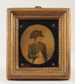 Portrait Miniature of Napoleon in Borghese Frame