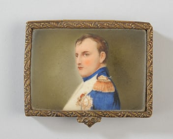 Antique Napoleon Miniature Portrait Compact