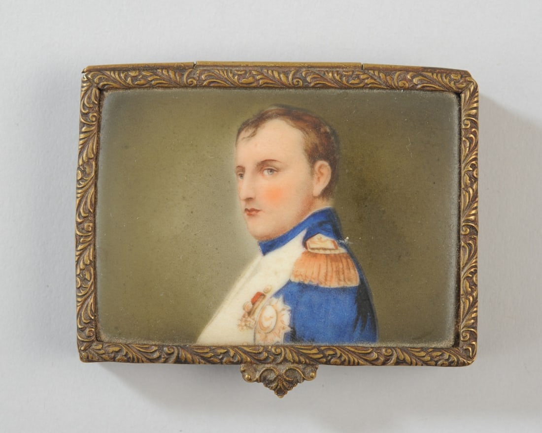 Antique Napoleon Miniature Portrait Compact (1 of 11)