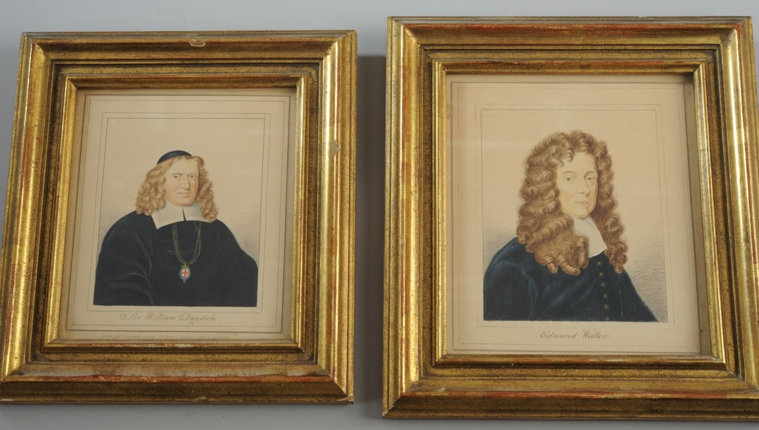 Pair of Hand-Colored Engraved Portraits (1 of 7)
