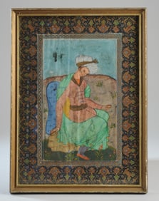 Persian Qajar (c1820-1860) Portrait of a Young Man