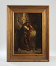 19th C. Continental Painting, Native American ?