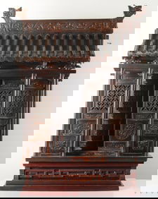 Carved Wood Southeast Asian Spirit House