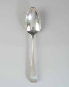 Early 19th C. Irish Sterling Silver Serving Spoon