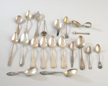 20 pcs. Mixed Group Sterling Silver Spoons