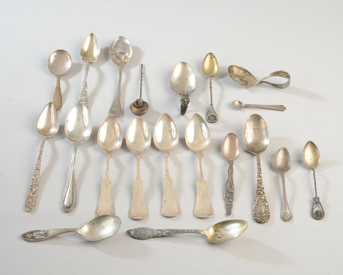 20 pcs. Mixed Group Sterling Silver Spoons (1 of 10)