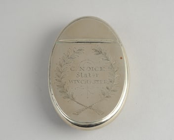 Victorian Silver Plated Pocket Snuff / Tobacco Box