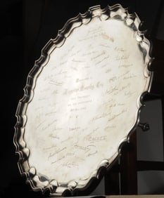 Rare Prince of Wales Sterling Salver, Yacht Racing