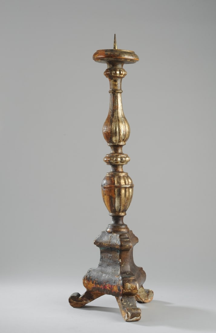 18th C. Italian Giltwood Ecclesiastical Pricket (1 of 11)