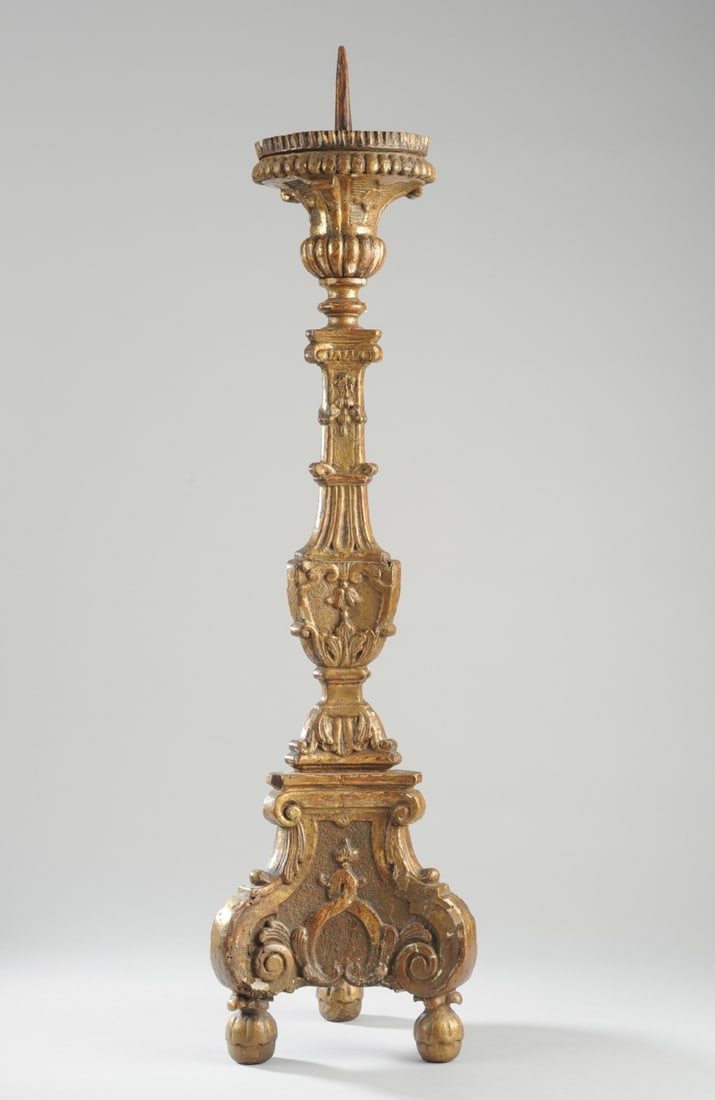 Early 18th C. Italian Giltwood Pricket Stick (1 of 13)