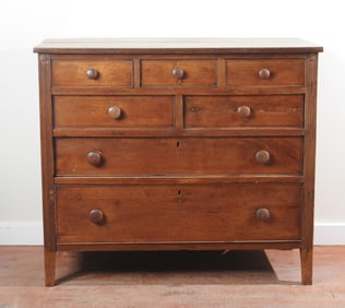 19th C. Southern Back Country Chest of Drawers