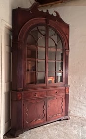 Early 19th C. Shenandoah Valley Corner Cupboard