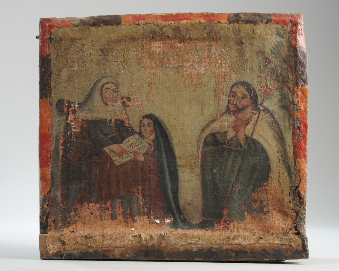 18th C.- early 19th C. Mexican Retablo Painting (1 of 11)