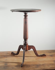 Antique American Black Walnut Candlestand