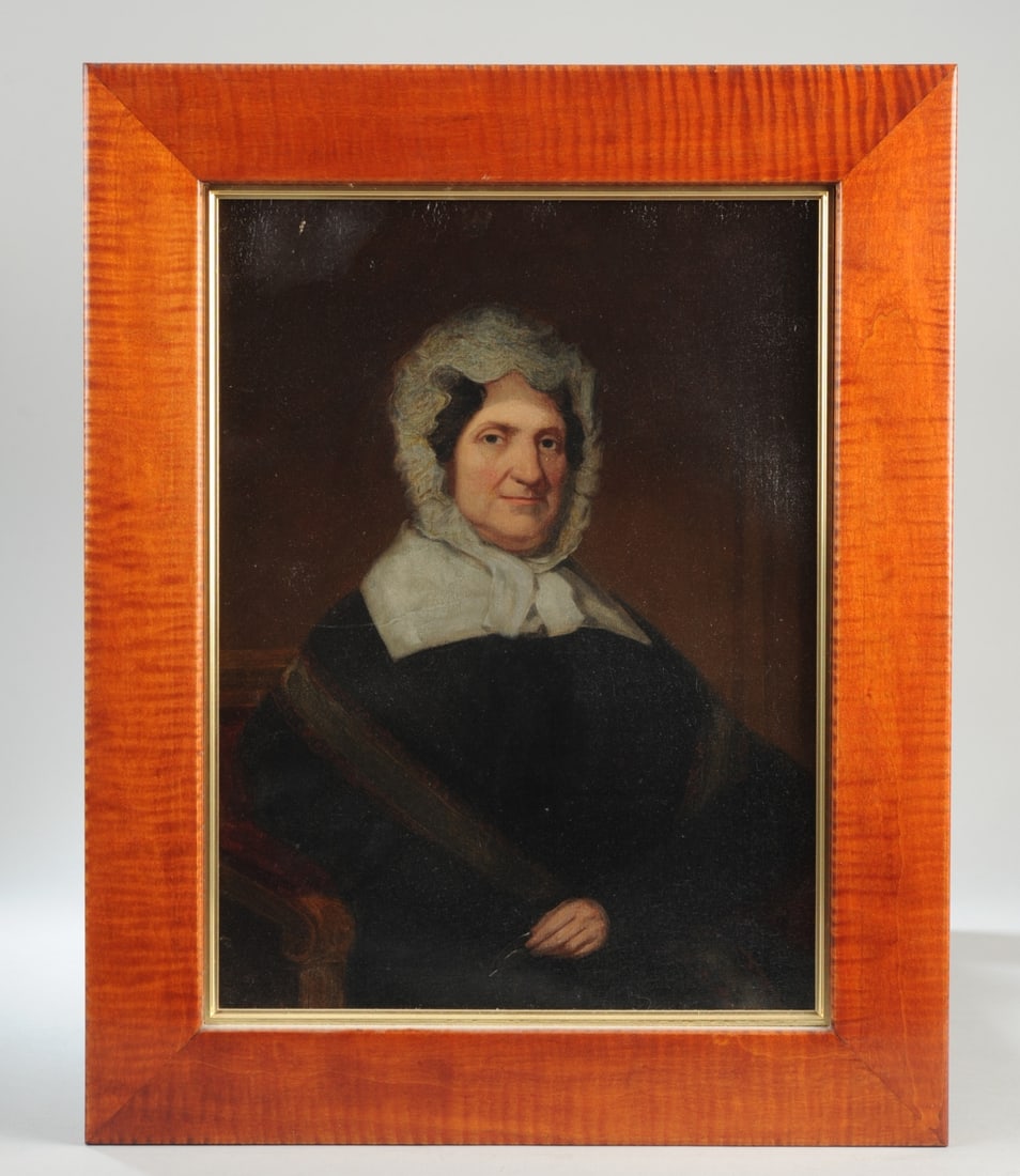 American School, Mid 19th C. Portrait of a Lady (1 of 8)