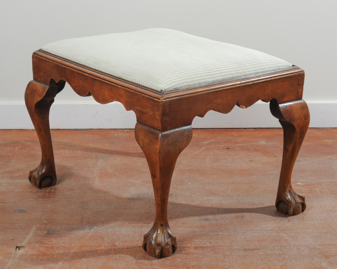 Early 20th C. Chippendale Style Stool (1 of 9)