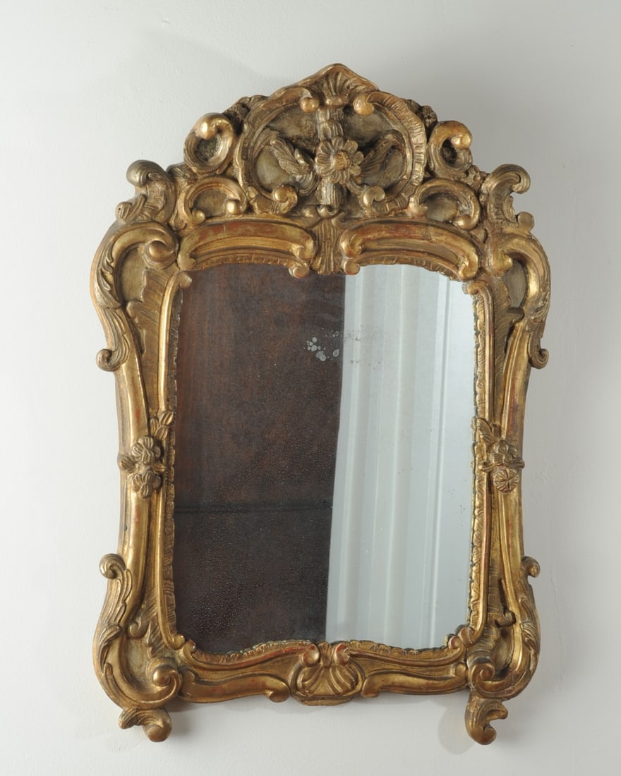 18th C. Italian Rococo Giltwood Mirror (1 of 14)