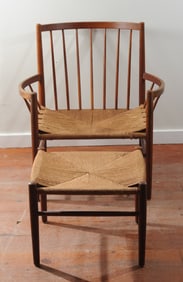 FDB Mobler J82 Lounge Chair & Ottoman