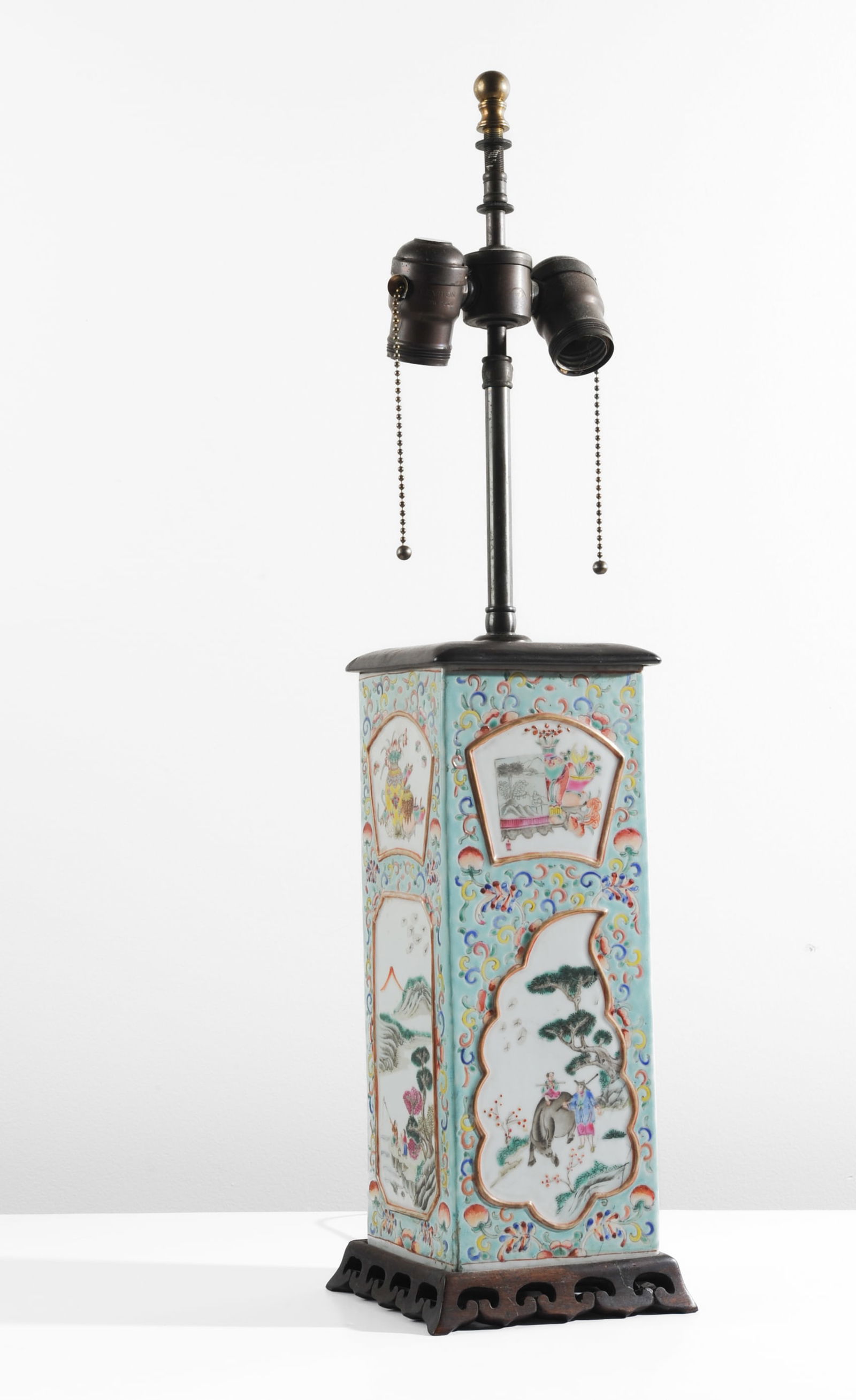 Antique Chinese Famille Rose Vase as Lamp (1 of 8)