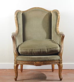 Antique French Louis XV Revival Bergere