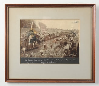 Original Photo "Cannon Ball" Train Wreck, Virginia