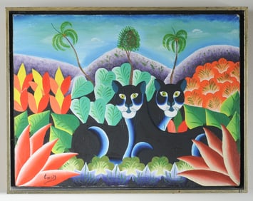 Haitian Naive School Painting
