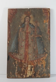 18th / 19th C. Mexican Retablo La Candelaria