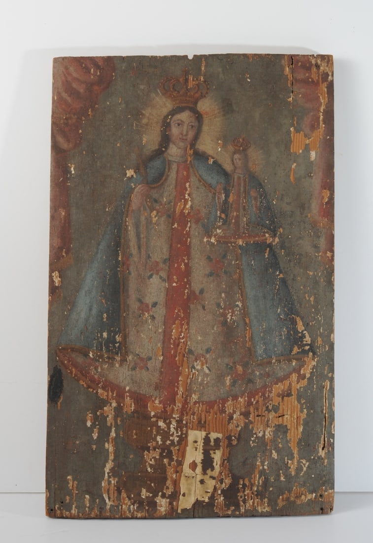 18th / 19th C. Mexican Retablo La Candelaria (1 of 8)