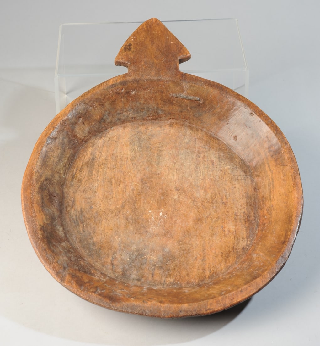 Large Hand Carved Parat Indian Dough Bowl (1 of 4)