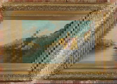 19th C. Venetian Canal Painting