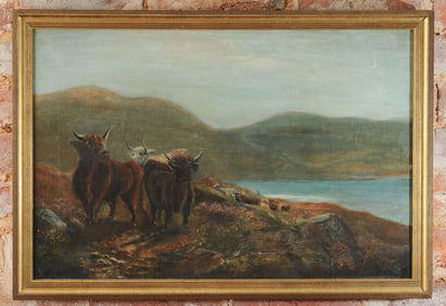 Late 19th C. Oil on Canvas, British School