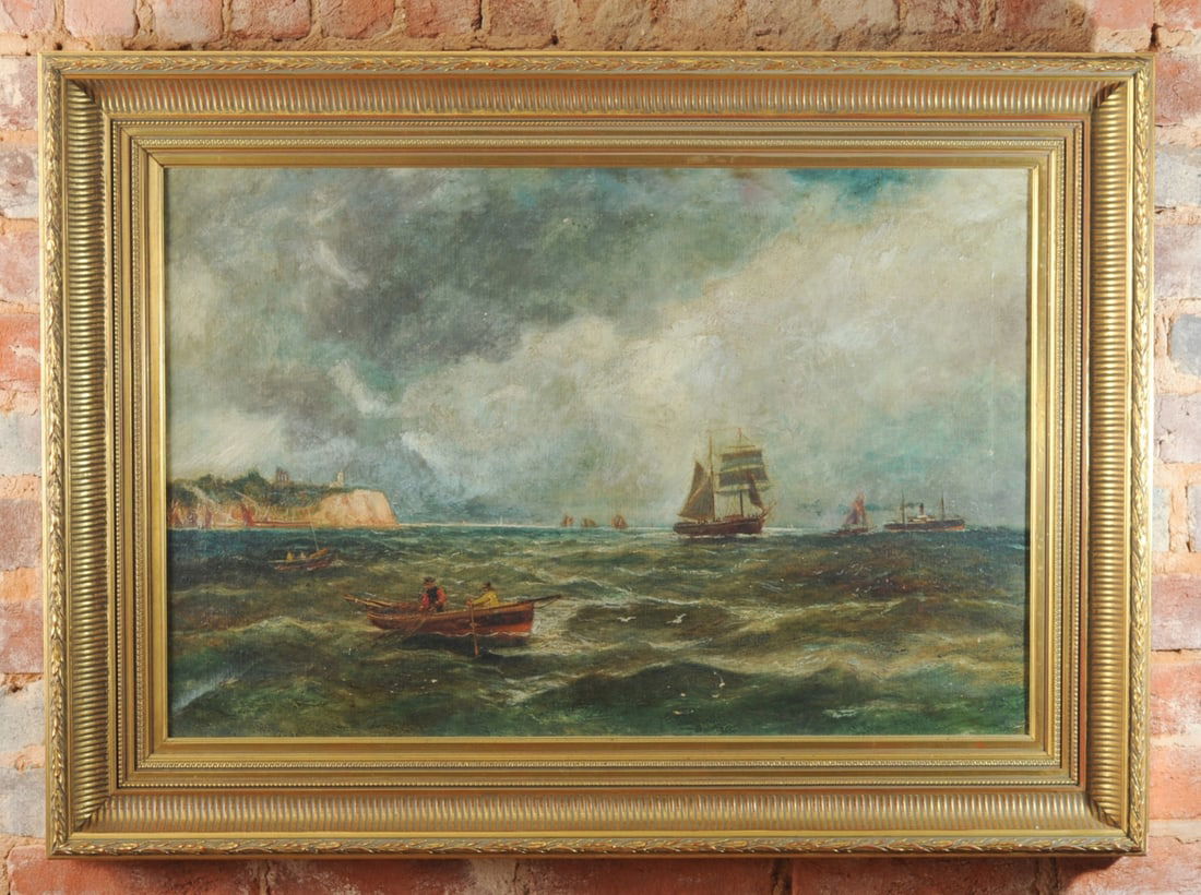 Late 19th / Early 20th C. Oil on Canvas Seascape (1 of 11)